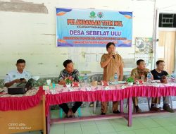 Desa Sebelat Ulu Titik Nol Jalan Lingkungan