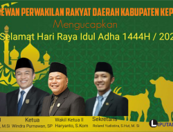 DPRD Kabupaten Kepahiang Mengucapkan Selamat Hari Raya Idul Adha 1444H/2023 M