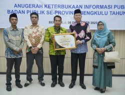 Dinas Komunikasi Informatika Persandian Dan Statistik Raih Penghargaan Anugerah Keterbukaan informasi Publik