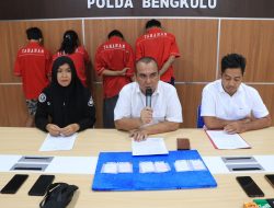 Ditresnarkoba Polda Bengkulu Menangkap Empat Orang Terkait Penyalahgunaan Narkotika, Dua Di Antaranya Merupakan Residivis