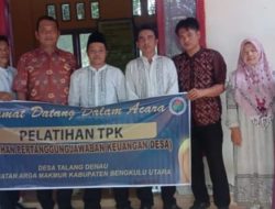 Pemerintah Desa Talang Denau  Adakan Pelatihan