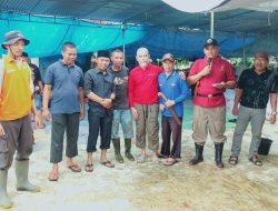 Kades Lubuk Saung Laksanakan Prosesi Pemotongan Hewan Qurban Bersama Masyarakat