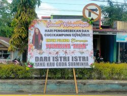 Heboh ! Papan Ucapan Misterius Di Kepahiang Bertulis Dari Istri – Istri Yang Kau Goda Suaminya