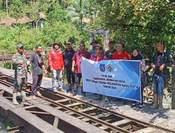 Pemdes Lebong Tandai Titik Nol Rehab Jembatan Gantung