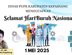 Dinas PUPR Kabupaten Kepahiang Mengucapkan Selamat Hari Buruh Nasional 1 Mei 2025
