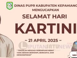 Dinas PUPR Kabupaten Kepahiang Mengucapkan Selamat Hari Kartini 21 April 2025
