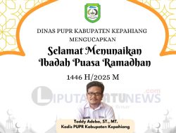 Dinas PUPR Kabupaten Kepahiang Mengucapkan Selamat Menunaika Ibadah Puasa Ramadhan  1446 H/2025 M