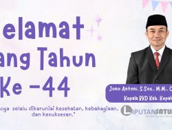 Selamat Ulang Tahun Ke 44 Kepala BKD Kabupaten Kepahiang