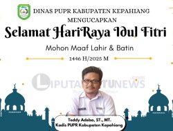 Dinas PUPR Kabupaten Kepahiang Mengucapkan Selamat Hari Raya Idul Fitri 1446H/2025M