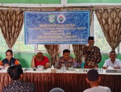 Pemdes Karang Endah Gelar Musdes Penetapan Program Ketahanan Pangan