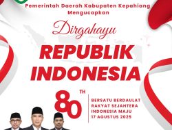 Pemerintah Daerah Kabupaten Kepahiang Mengucapkan Dirgahayu Republik Indonesia ke-80 Tahun 2025