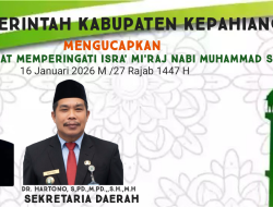 Bupati, Wakil Bupati dan Sekda Kepahiang Sampaikan Ucapan Selamat Isra Mi’raj 1447 H/2026