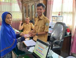 Pemdes Pelangkian Realisasikan Penyaluran BLT-DD kepada 17 KPM