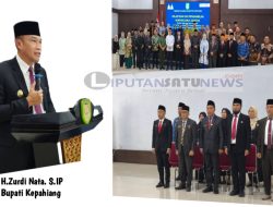 Bupati Kepahiang Lantik JPTP Dilingkup Pemda Kepahiang